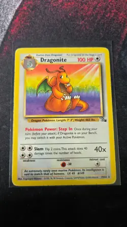 Dragonite 19/62 | Fossil | Rare Pokemon Card | MP - Image 1