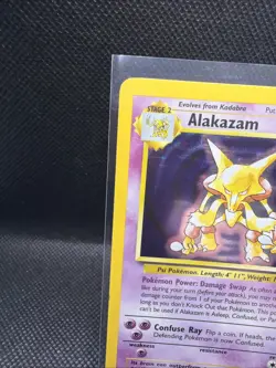 Pokemon TCG Alakazam Base Set 1/102 Holo Rare 80 HP 1999 Card - Image 3