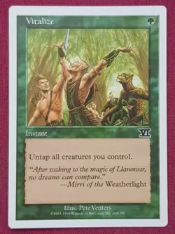 Magic The Gathering 6TH EDITION VITALIZE green card MTG SIXTH - Image 1