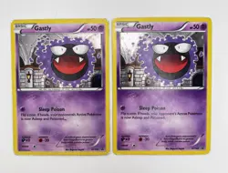 Gastly XY132 x2 2x Cosmos Holo Pokemon Card Black Star Promo 2016 MP/HP - Image 1