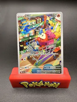 Pokemon TCG Fuecoco Scarlet & Violet Full Art Black Star Holo Card 201/193 NM - Image 1
