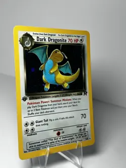 Pokemon TCG Dark Dragonite Holo Rare Card 1st Edition 5/82 - Image 3