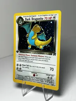 Pokemon TCG Dark Dragonite Holo Rare Card 1st Edition 5/82 - Image 4
