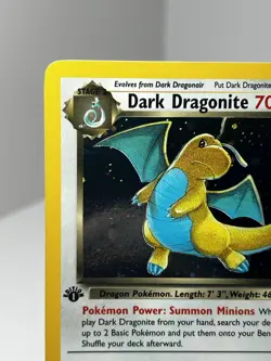 Pokemon TCG Dark Dragonite Holo Rare Card 1st Edition 5/82 - Image 5
