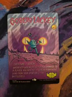 MTG Goblin Lackey Secret Lair LP Rainbow Foil - Image 1