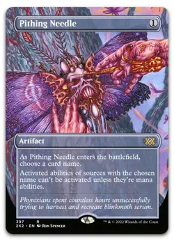 Pithing Needle (Borderless) #397 (NM) Double Masters 2022 2X2 Magic MTG - Image 1