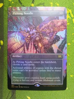 Pithing Needle FOIL BORDERLESS Double Masters 397 mtg - Image 1