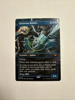 MTG MAGIC THE GATHERING QUANTUM RIDDLER 0305 BORDERLESS MYTHIC RARE EOE - Image 1