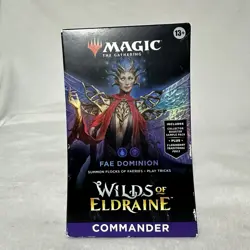 Wilds of Eldraine Commander Deck Fae Dominion MTG Magic The Gathering Brand NEW - Image 1