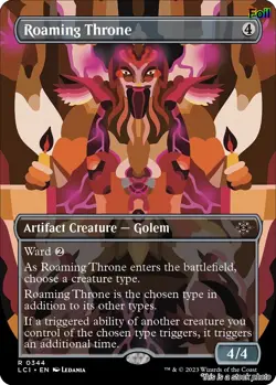Roaming Throne (Borderless) [LCI - 344] - LP [Foil] TCG MTG - Image 1
