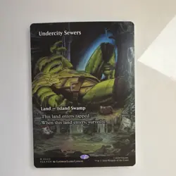 Wizards Undercity Sewers Land TMNT Blue Black 0020 2026 Foil NM - Image 1