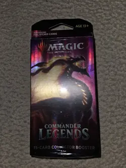 Magic The Gathering Commander Legends Collector Booster Pack Factory Wrapped Box - Image 1