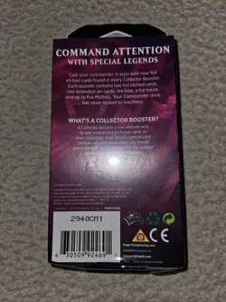 Magic The Gathering Commander Legends Collector Booster Pack Factory Wrapped Box - Image 2