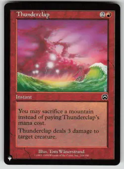 Thunderclap Common The List Reprints 219/350 MTG Near Mint 2020 - Image 1