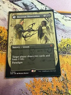 Decorum Dissertation (Borderless) [Secrets of Strixhaven] Near Mint - Image 2