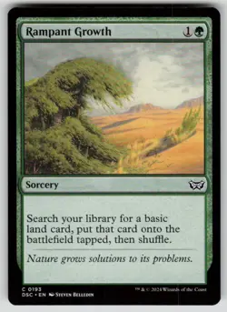 Rampant Growth Common Commander: Duskmourn: House of Horror 193 MTG NM 2024 - Image 1