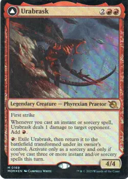 MTG: March of the Machine: Foil Urabrask: Lightly Played Condition - Image 1