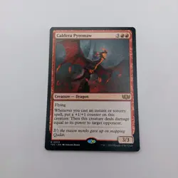 Caldera Pyremaw MTG Rare Magic: The Gathering Tarkir: Dragonstorm Commander Red - Image 1