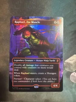 Raphael, the Muscle (0004) (Borderless) Commander: Teenage Mutant Ninja Turtles - Image 1