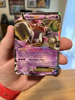 Pokemon TCG Hoopa EX Black Star Promo Card XY71 LP - Image 1