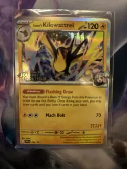 Iono’s Kilowattrel SVP 182 Pokemon Journey Together Prerelease STAFF Promo - Image 1