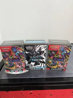 Pokemon Booster Bundle Lot: Black Bolt, And 2x Phantasmal Flames Sealed - Image 1