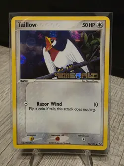 Pokemon TCG Taillow 68/106 EX Emerald Reverse Holo Stamped, Near Mint Condition - Image 1