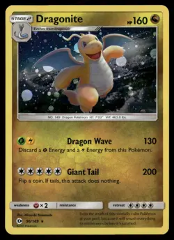 Dragonite 96/149 Holo *SWIRL* Rare SM Base Set Pokemon NM/M - Image 1