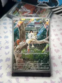 Pokemon Meowth 106/094 Me02: Phantasmal Flames Full Art Holo Rare 70 HP - Image 1