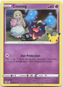 Cosmog 013/025 Rare Celebrations Pokemon Near Mint - Image 1