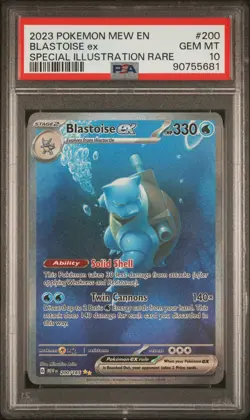 2023 POKEMON 151 - SPECIAL ILLUSTRATION RARE - 200 BLASTOISE EX PSA 10 - Image 1