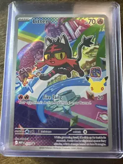 Litten 044 First Partner IR Collection Pokemon 30th Anniversary Black Star Promo - Image 1