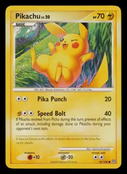 Pikachu 70/100 Common Stormfront Pokemon Near Mint - Image 1