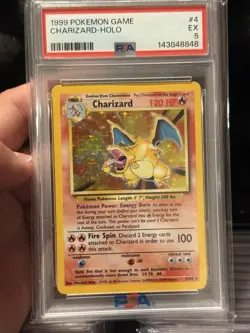 Pokemon TCG: (PSA 5) Charizard-Holo 4/102 -Base Set (Unlimited) - Image 1
