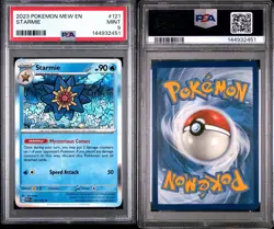 2023 POKEMON MEW EN-151 #121 STARMIE PSA 9 - Image 3