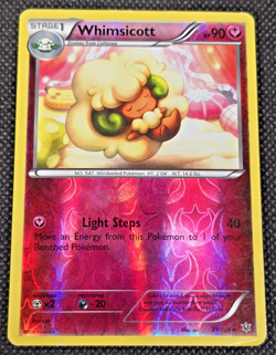 Whimsicott - 71/124 - XY Fates Collide Pokemon Reverse Holo Foil Nice LP -- L25 - Image 1