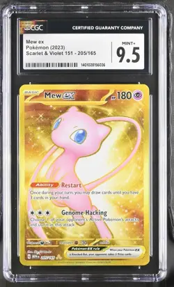 2023 Pokemon 151 205/165 Mew ex Hyper Rare CGC 9.5 MINT+ - Image 1