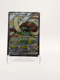 Pokemon TCG - Great Tusk ex 072 Full Art Black Star Promo Holo - Paldean Fates - Image 1