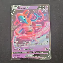 Pokemon Company Deoxys V SWSH266 Sword & Shield Promo Holo ENG Psychic 210HP - Image 1