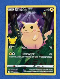 POKEMON CELEBRATIONS Pikachu 005/025 Full Art Holo B19 - Image 1