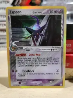 Pokemon TCG Espeon 4/113 Holo Rare Ex Delta Species HP - Image 1