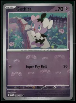Gothita (Master Ball Pattern) 041/086 Common White Flare Pokemon NM/M - Image 1