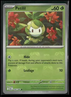 Petilil (Master Ball Pattern) 006/086 Common Black Bolt Pokemon NM/M - Image 1