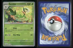 Servine (Master Ball Pattern) 002/086 Holo Common Black Bolt Pokemon NM/M - Image 3