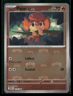 Pansear (Master Ball Pattern) 014/086 Common White Flare Pokemon NM/M - Image 1