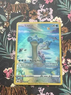 Pokemon TCG Lapras GG05/GG70 Crown Zenith Galarian Gallery Ultra Rare Holo - Image 1