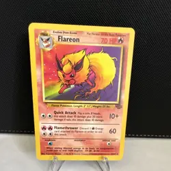 Pokemon TCG Flareon Rare 19/64 Jungle Stage 1 70 HP Regular WOTC 1999 English - Image 1