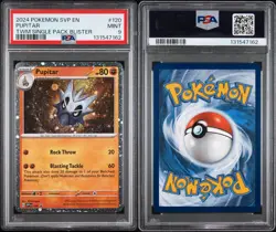 2024 POKEMON SVP EN BLACK STAR PROMO #120 PUPITAR TWM BLISTER PSA 9 - Image 3