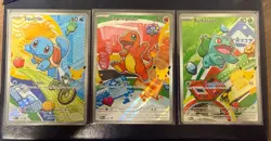 Pokemon First Partner Illustration Collection Series 1 Kanto GEN 1 Starters Set - Image 1