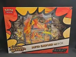 Pokemon Mega Evolution Ascended Heroes Mega Emboar ex Box New Sealed - Image 1